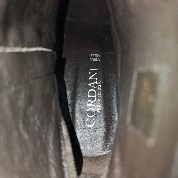 Cordani Finley Ankle Bootie Womens EU 40 Fango Tan Suede Platform Heel Lug Sole - Picture 11 of 14